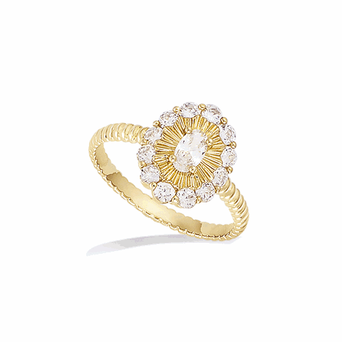 Bague en plaqué or – 12ED0200CZ