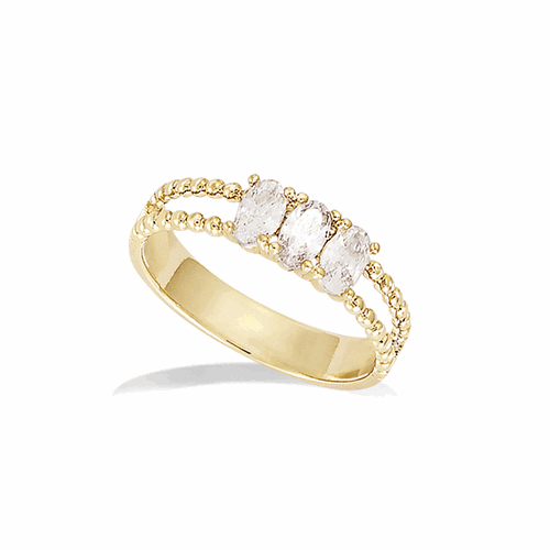 Bague en plaqué or – 12ED0630CZ