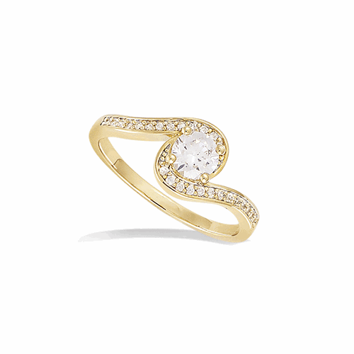 Bague en plaqué or – 12ED0910CZ