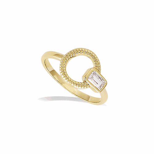 Bague en plaqué or – 12ED1220CZ