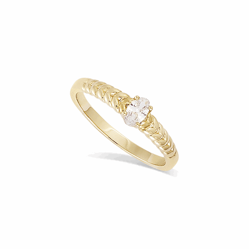 Bague en plaqué or – 12ED1600CZ