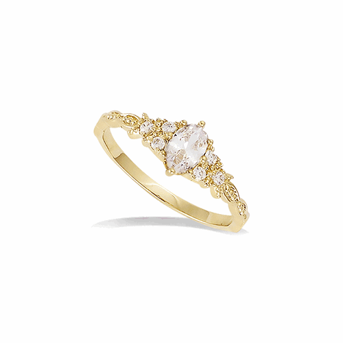 Bague en plaqué or – 12ED1710CZ