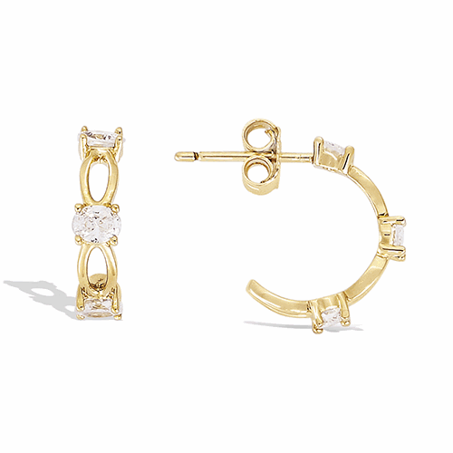 Boucles d’oreilles en plaqué or – 22ED0410CZ