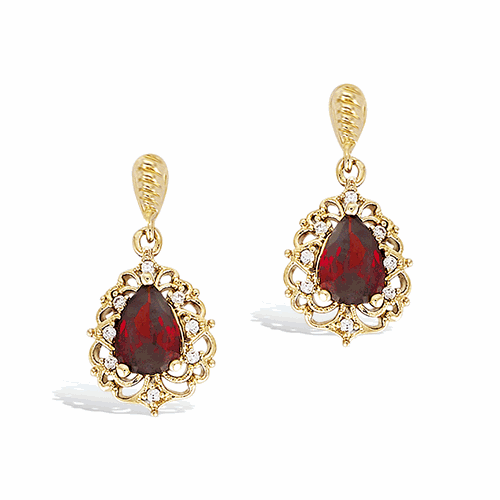 Boucles d’oreilles en plaqué or – 22ED0430SG