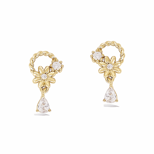 Boucles d’oreilles en plaqué or – 22ED0891CZ