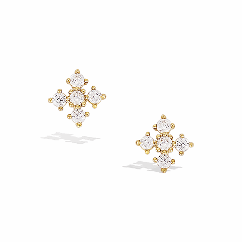 Boucles d’oreilles en plaqué or – 22ED1300CZ