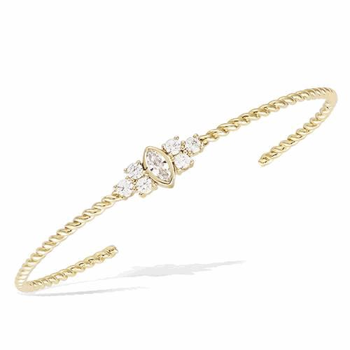 BRA Plaqué Or – 32EC0210CZ