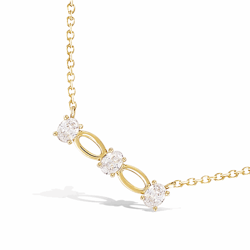 Collier en plaqué or – 52ED0410CZ