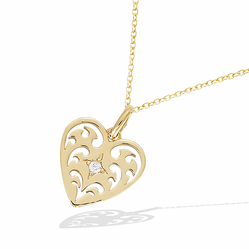 Pendentif en plaqué or – 62ED1240CZ