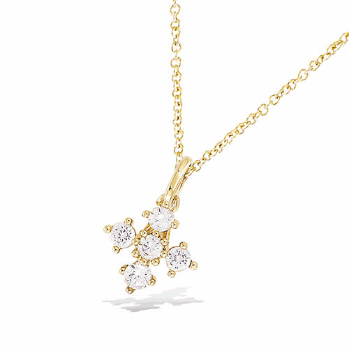 Pendentif en plaqué or – 62ED1300CZ