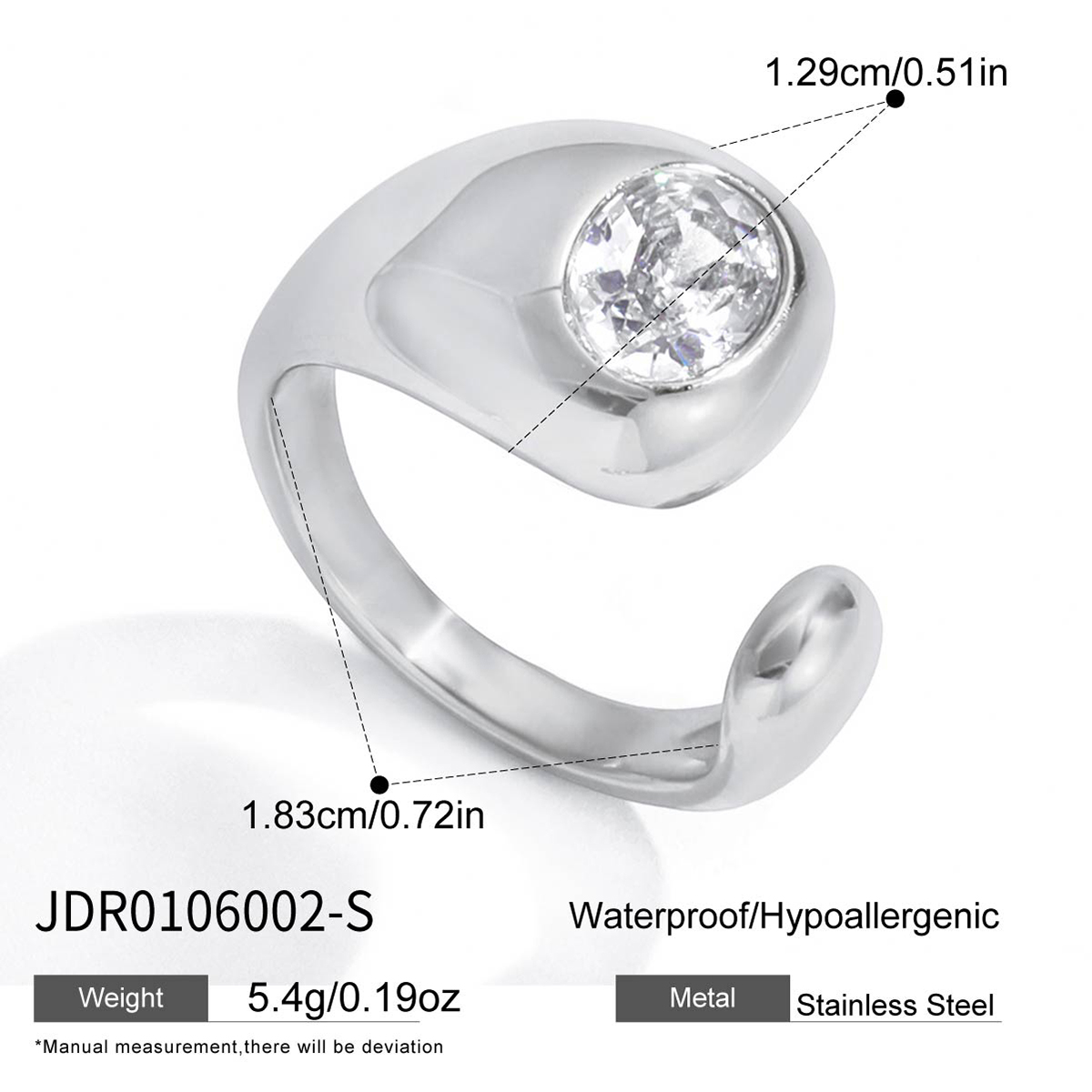 Bague en acier – BG0106002-S