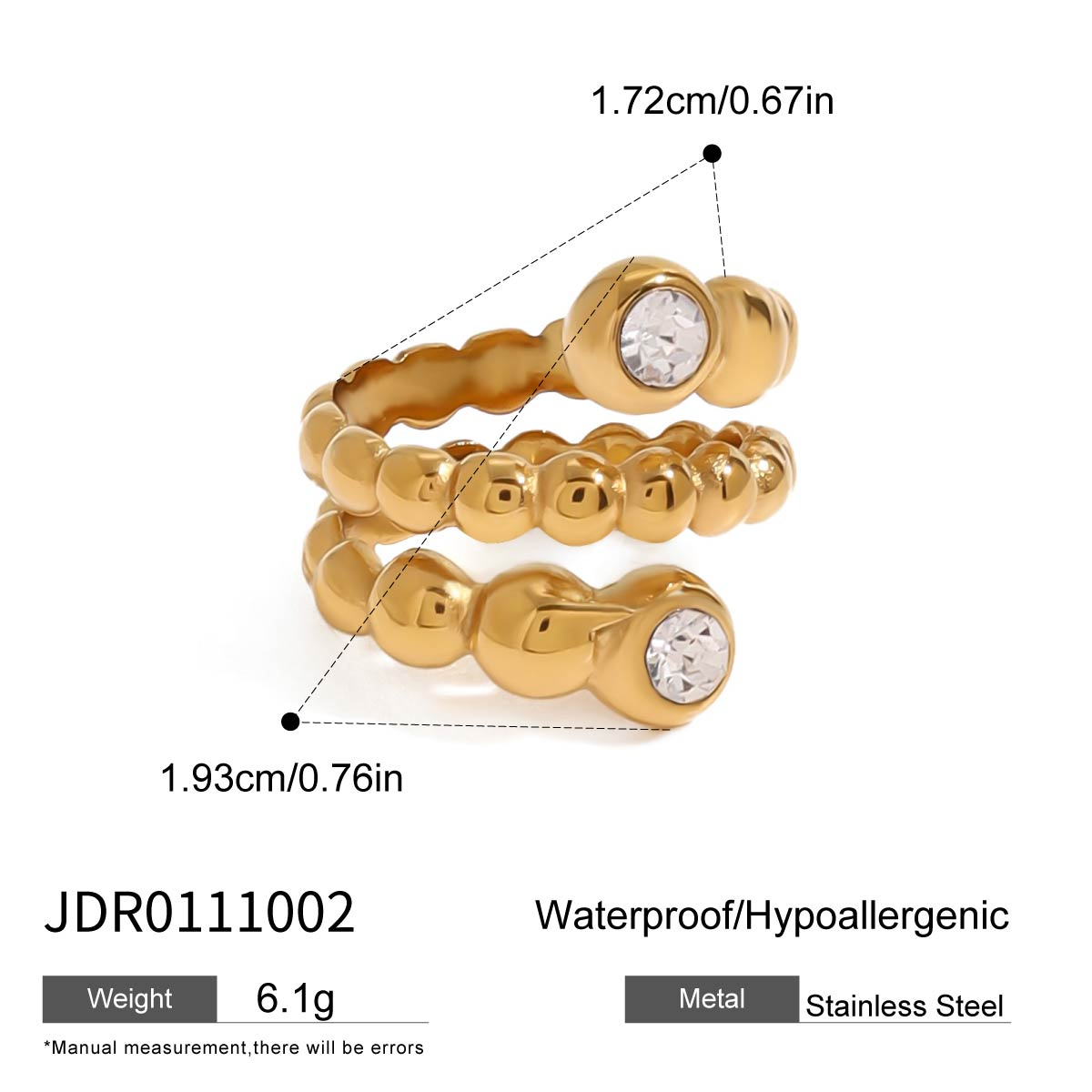 Bague en acier - BG0111002
