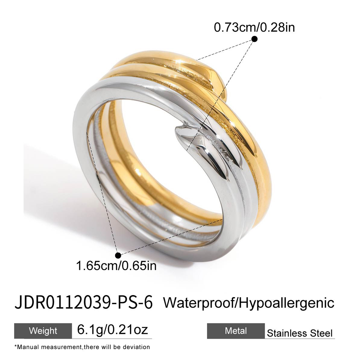 Bague en acier - BG0112039-PS-6-52