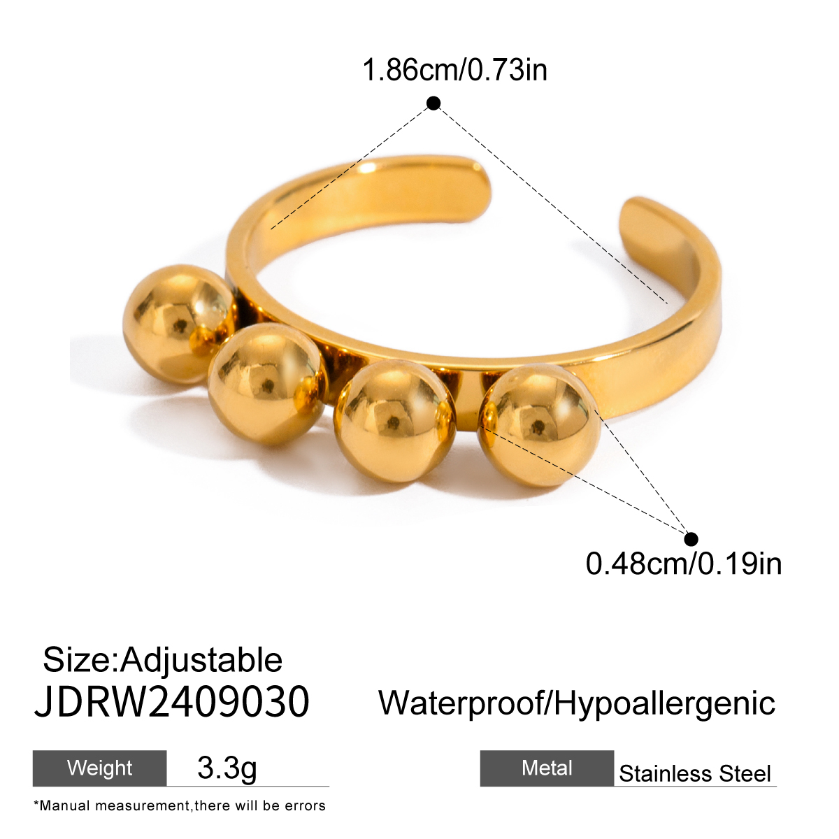 Bague en acier - BGW2409030