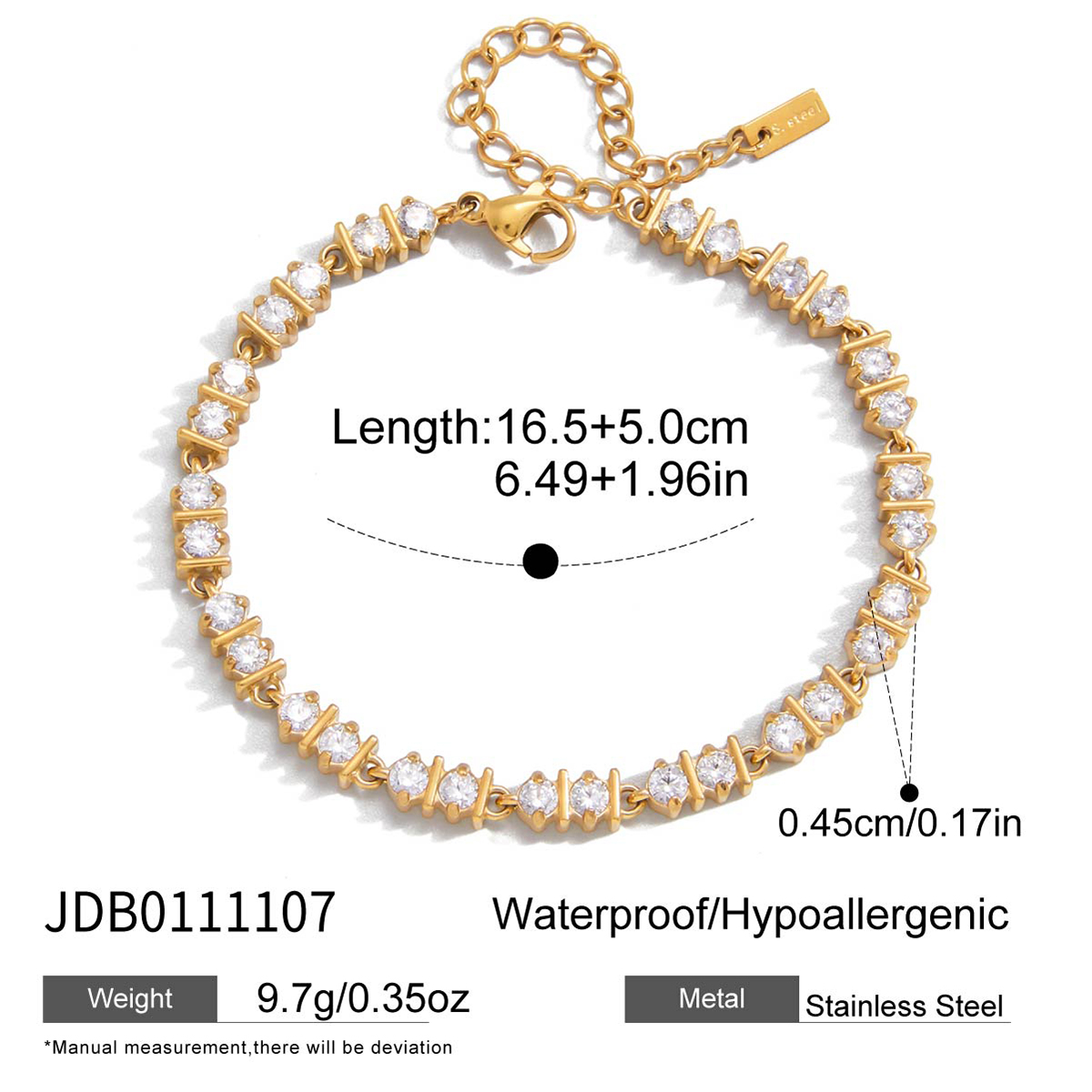 Bracelet en acier – BR0111107