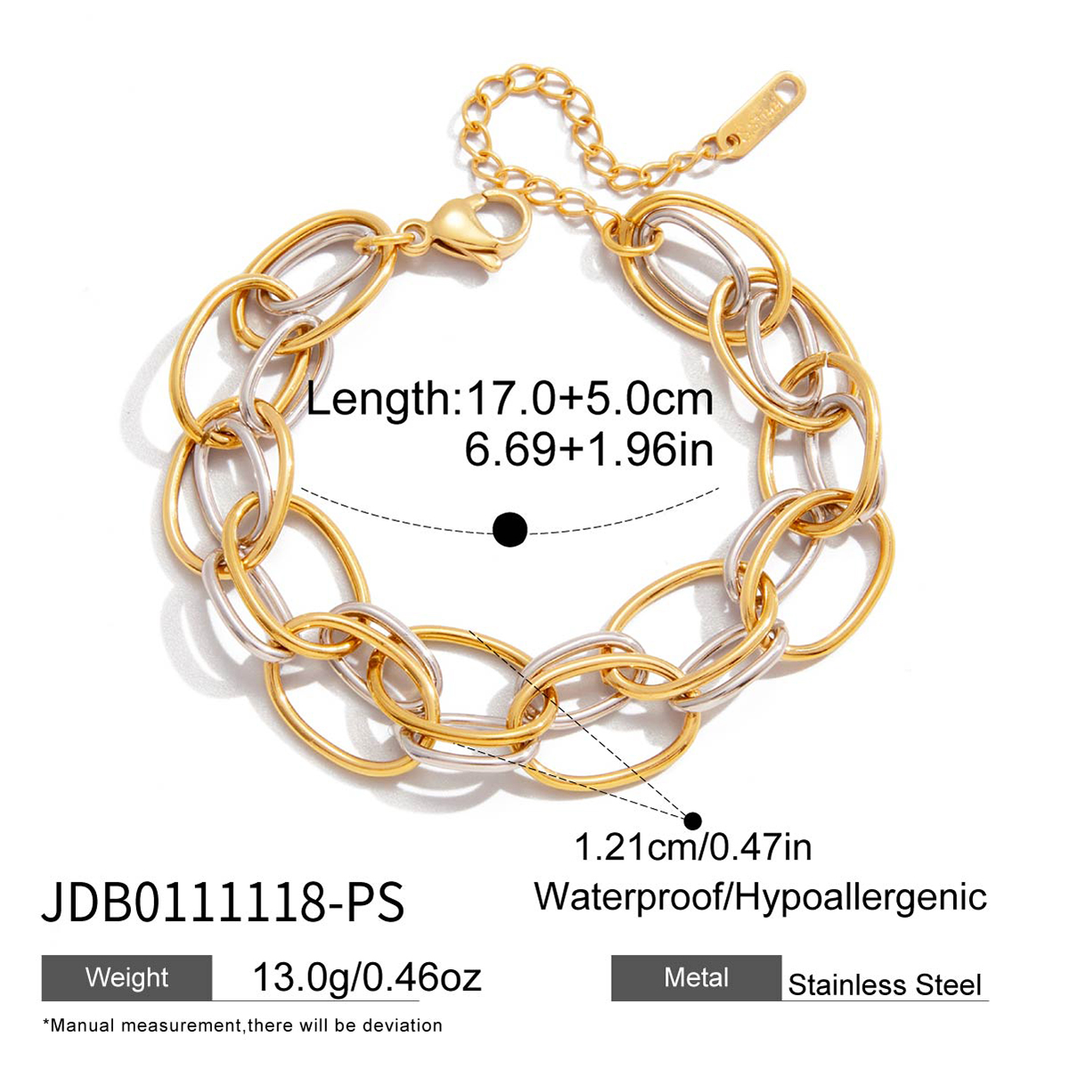 Bracelet en acier - BR0111118-PS