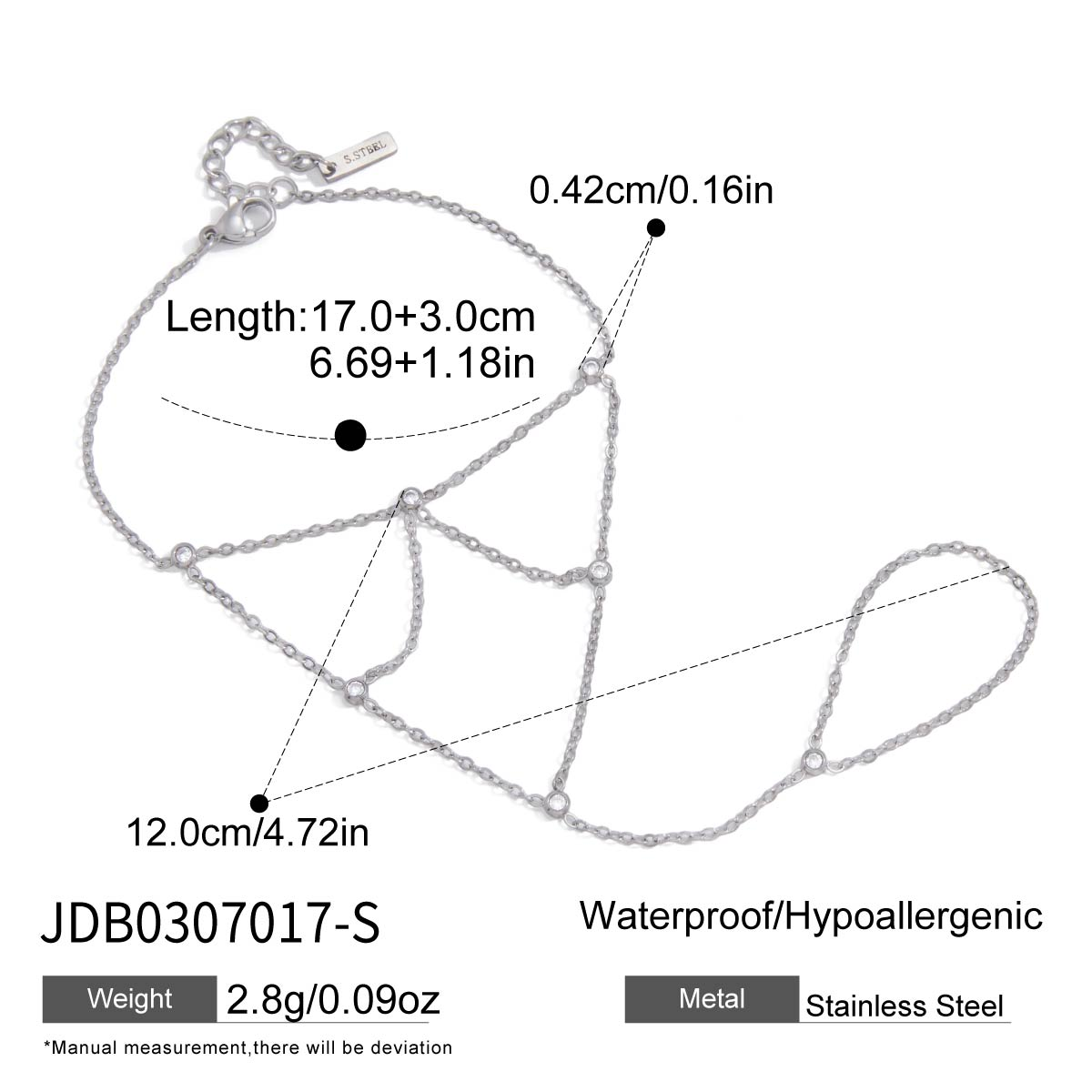 Bracelet en acier – BR0307017-S