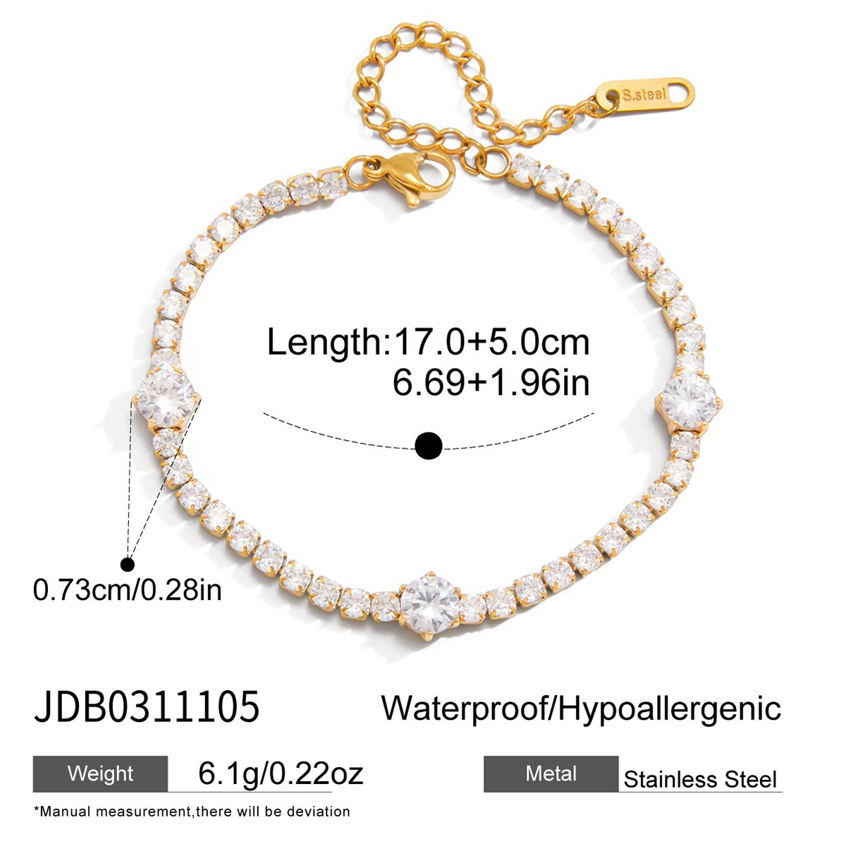 Bracelet en acier – BR0311105