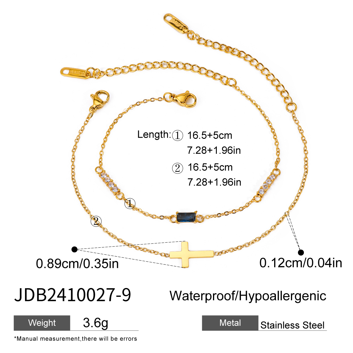 Bracelet en acier - BR2410027-9-60