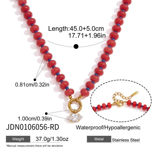 Collier en acier – COL0106056-RD