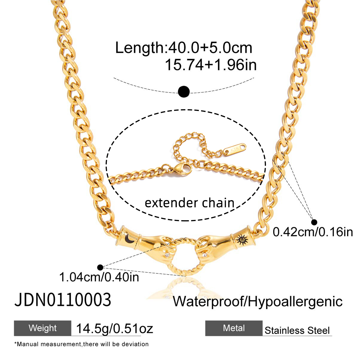 Collier en acier - COL0110003