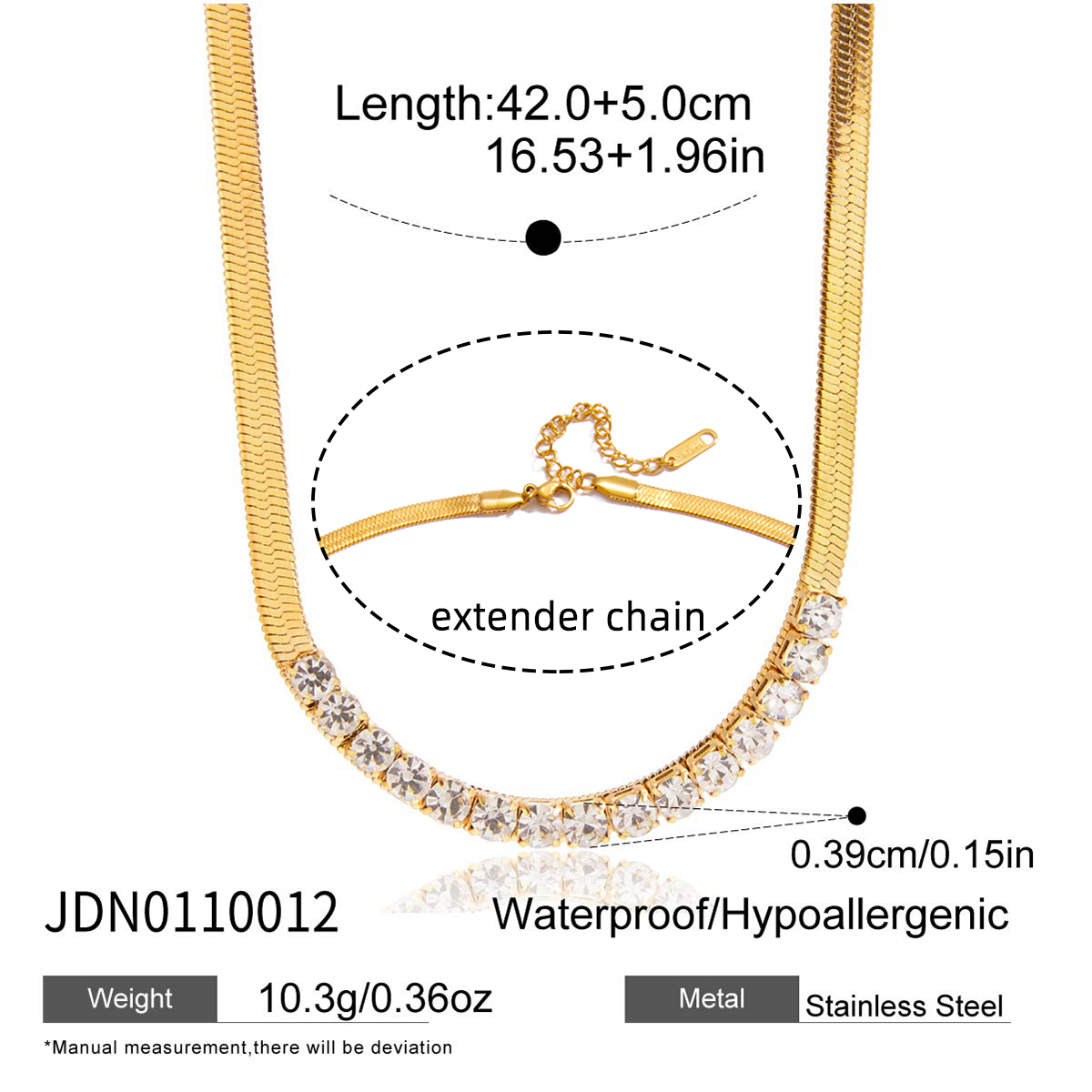 Collier en acier - COL0110012