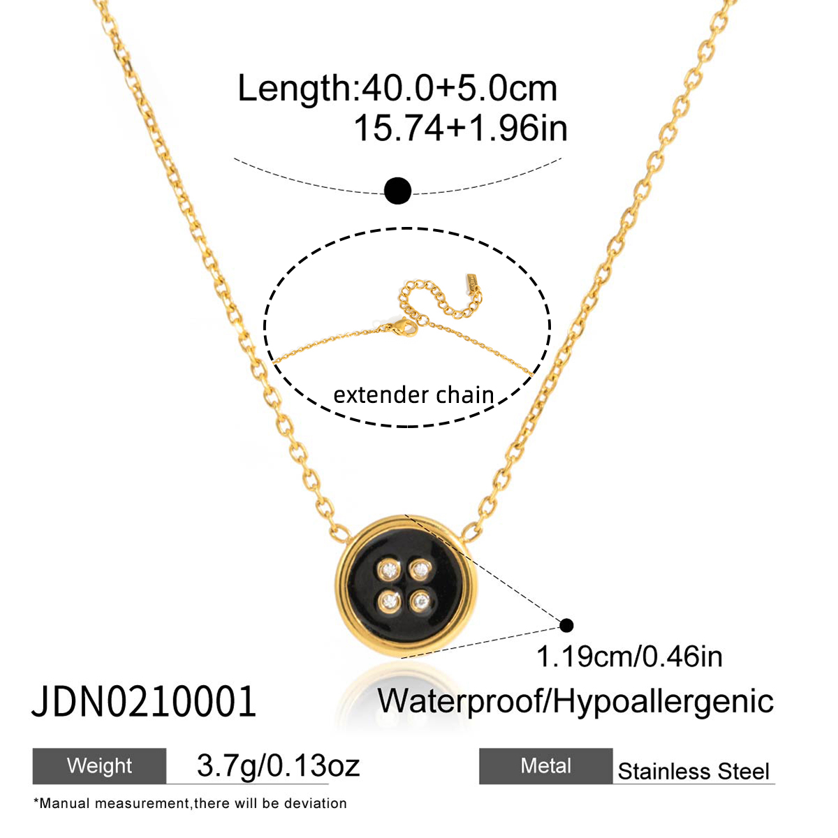 Collier en acier - COL0210001