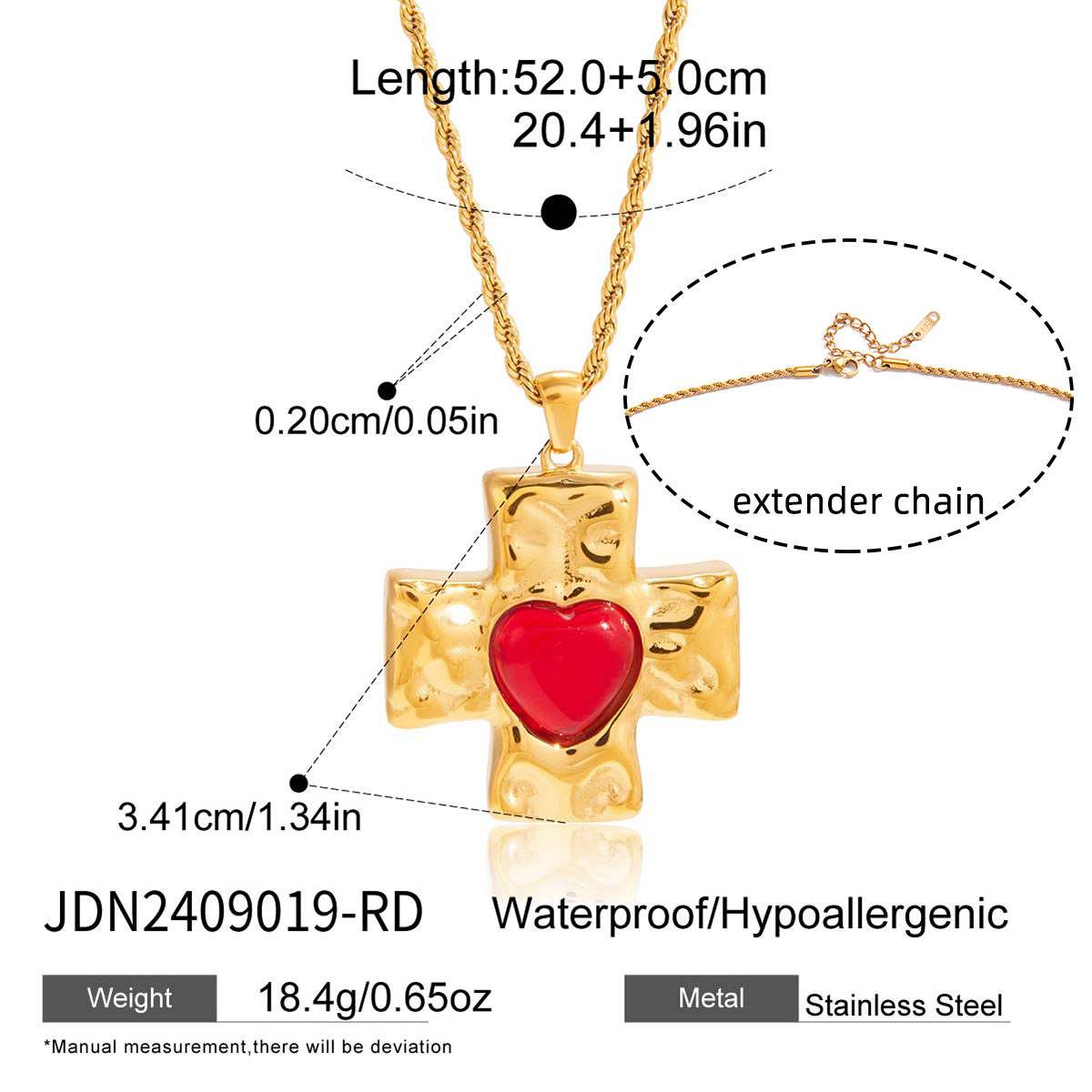 Collier en acier - COL2409019-RD