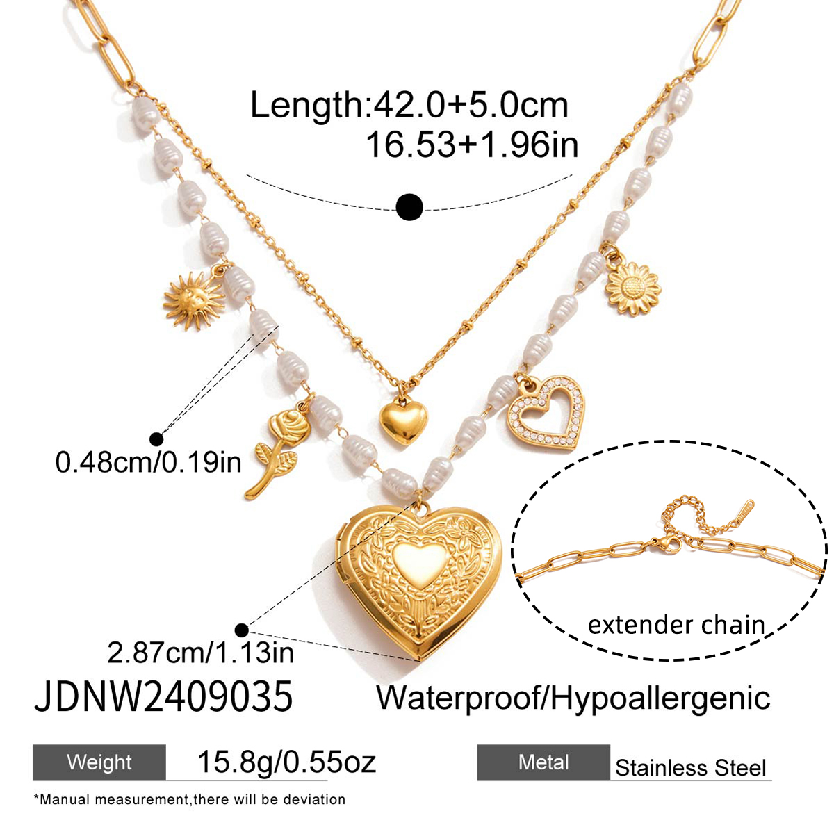 Collier en acier - COLW2409035