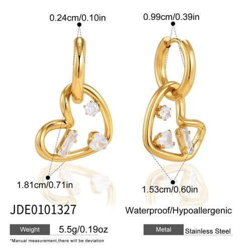 Boucles d’oreilles en acier – E0101327