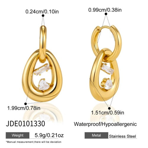 Boucles d’oreilles en acier – E0101330