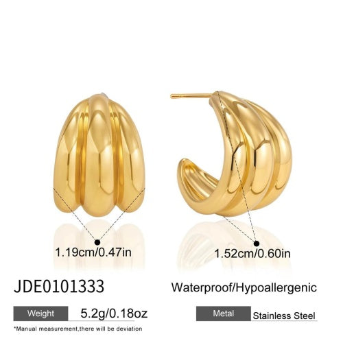 Boucles d’oreilles en acier – E0101333