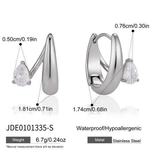 Boucles d’oreilles en acier – E0101335-S