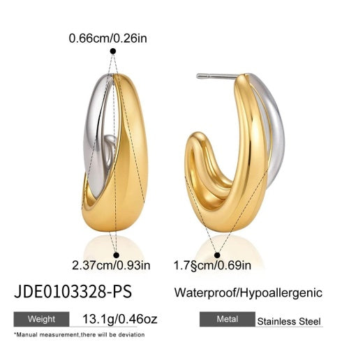 Boucles d’oreilles en acier – E0103328-PS