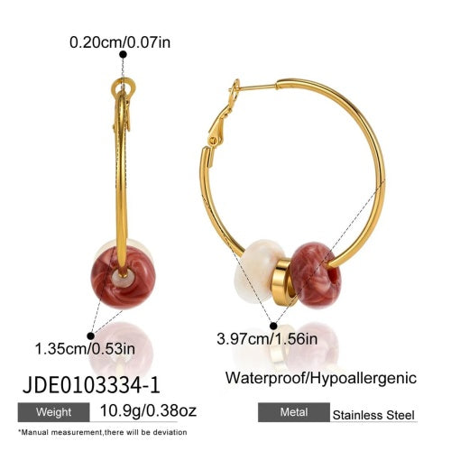 Boucles d’oreilles en acier – E0103334-1