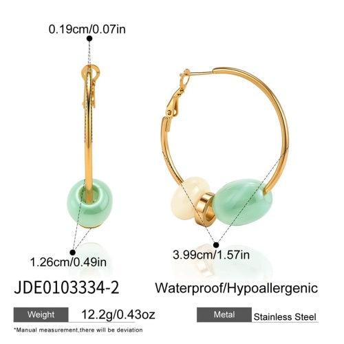 Boucles d’oreilles en acier – E0103334-2