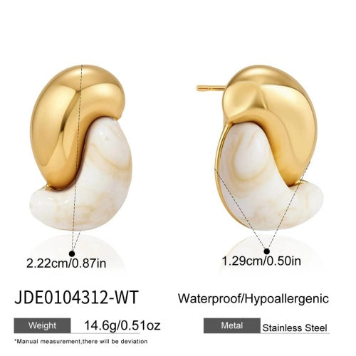 Boucles d’oreilles en acier – E0104312-WT