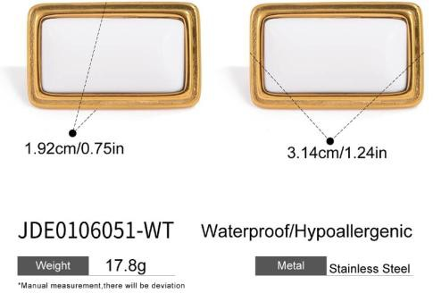 Boucles d’oreilles en acier – E0106051-WT