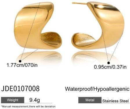 Boucles d’oreilles en acier – E0107008