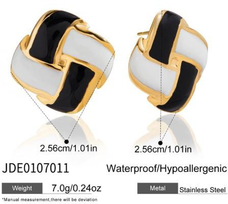 Boucles d’oreilles en acier – E0107011