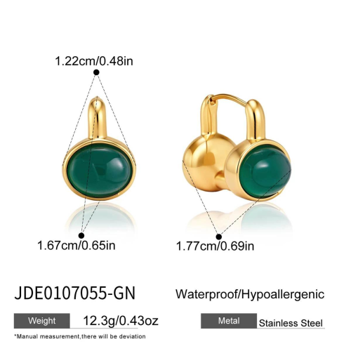 BOUCLES D’OREILLES ACIER REF E0107055-GN
