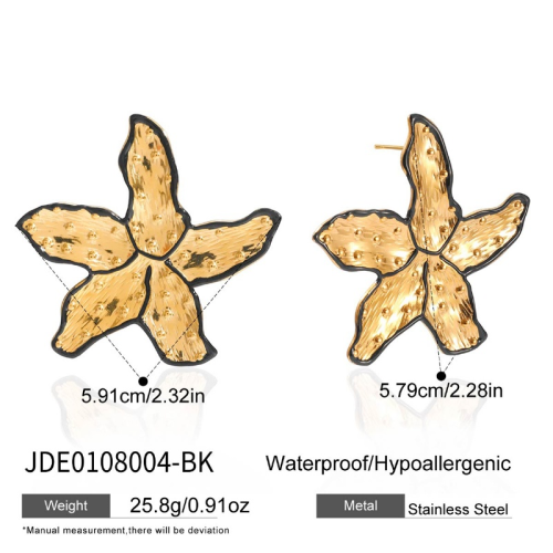 Boucles d’oreilles en acier – E0108004-BK