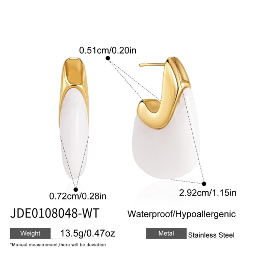 BOUCLES D’OREILLES ACIER REF E0108048-WT