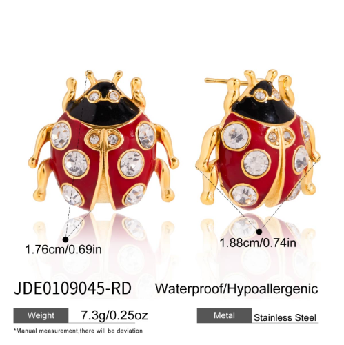 Boucles d’oreilles en acier – E0109045-RD