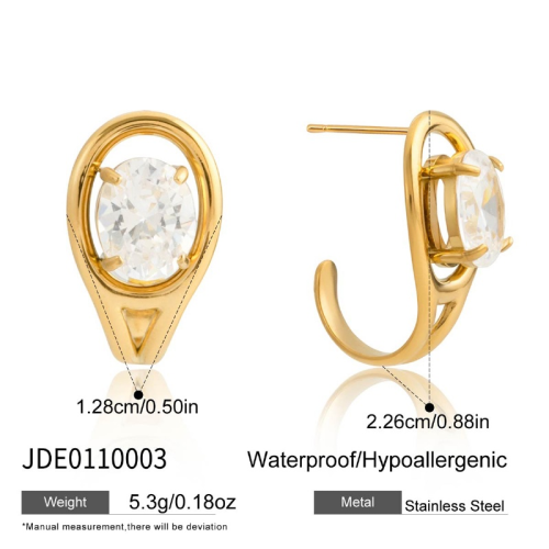 Boucles d’oreilles en acier – E0110003