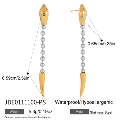 Boucles d’oreilles en acier – E0111100-PS