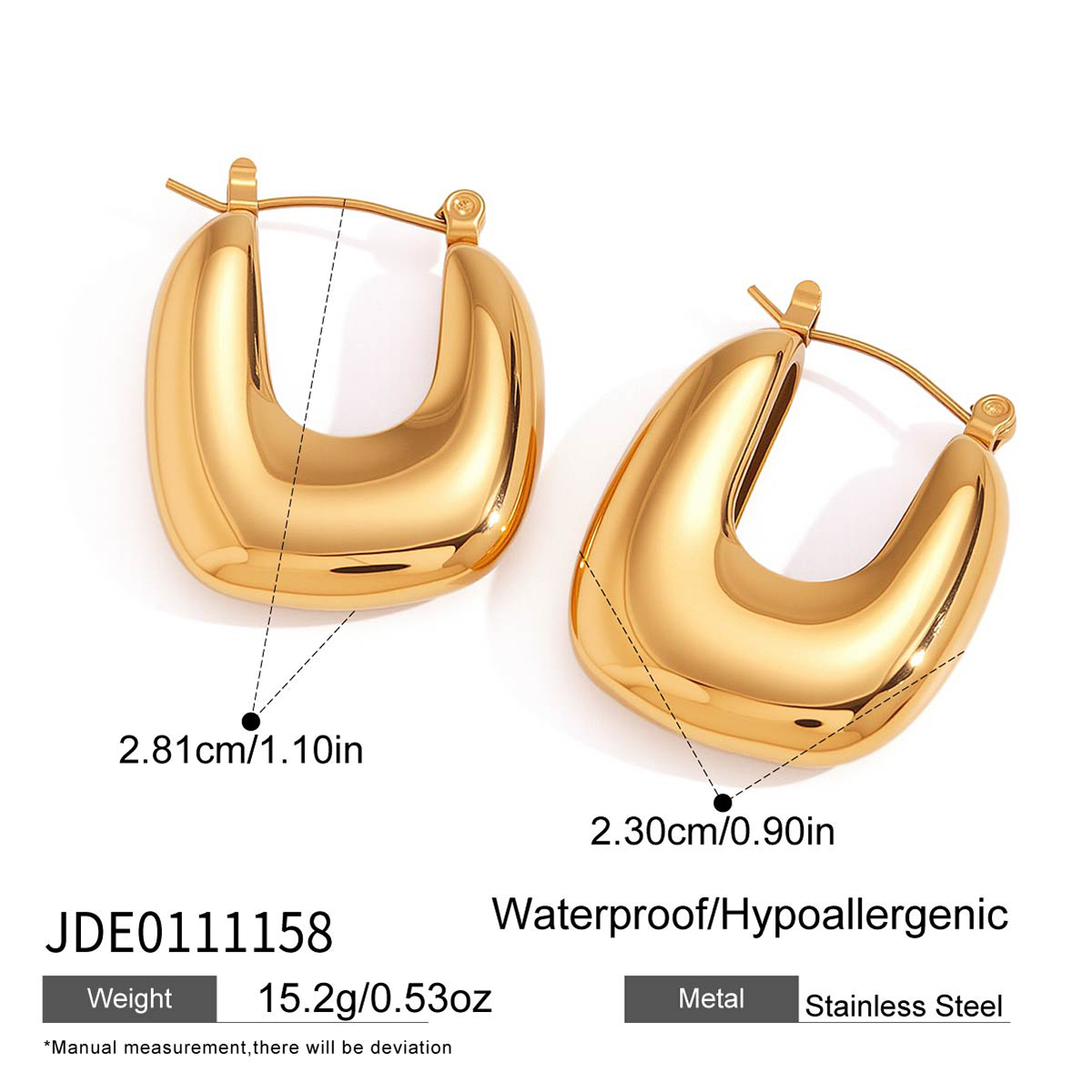 Boucles d’oreilles en acier – E0111158