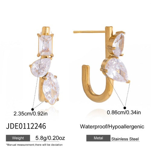 Boucles d’oreilles en acier – E0112246