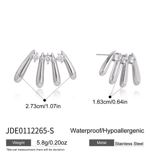 Boucles d’oreilles en acier – E0112265-S