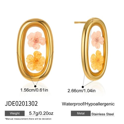 Boucles d’oreilles en acier – E0201302